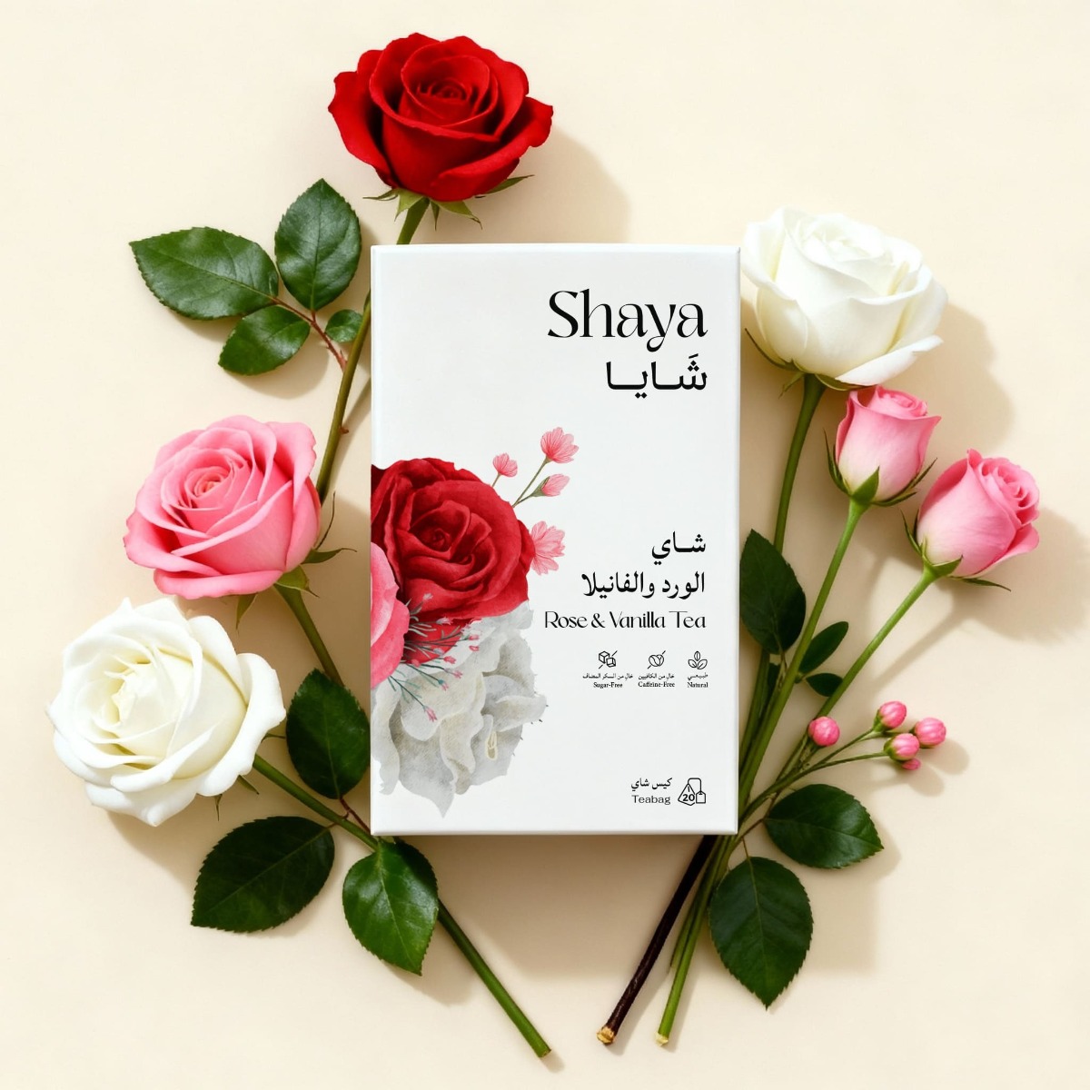 SHAYA ROSE AND VANILLA TEA 20 BAGS