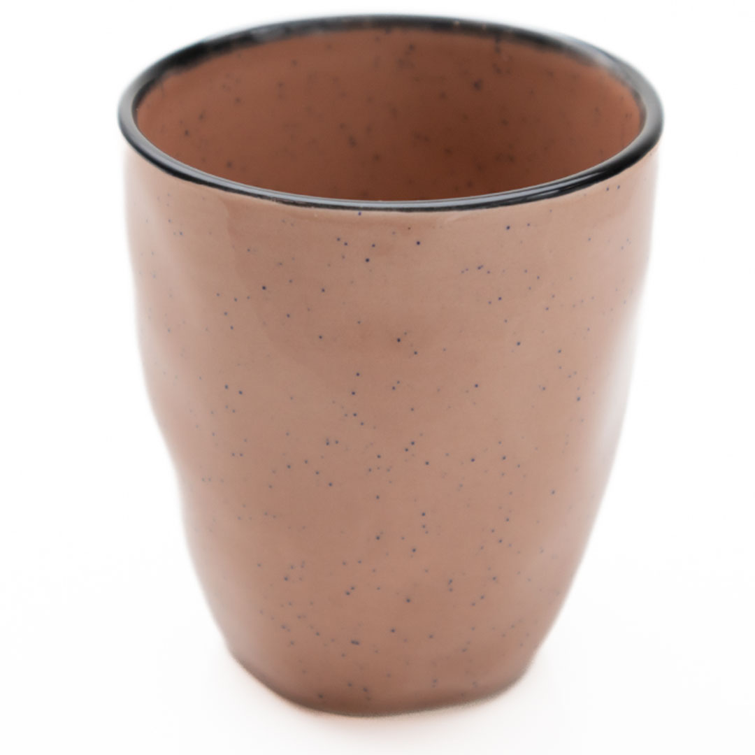 Coffee ceramic cup pink f-016 195ml