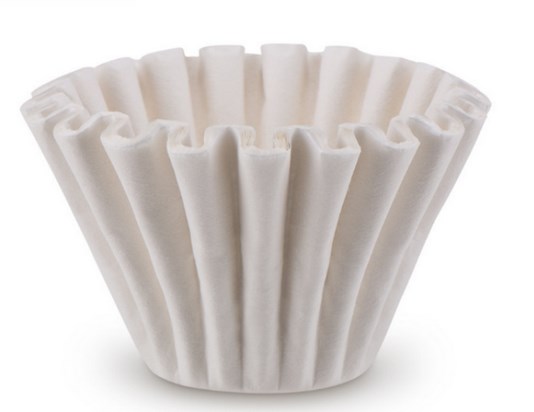 Coffee paper filter bowl shape 1-4 cups white diguo 40pcs