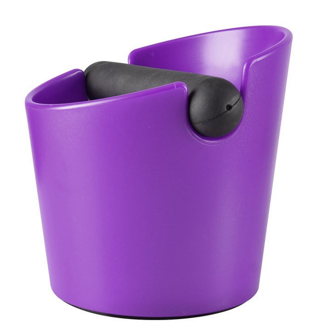 Coffee knock box round purple