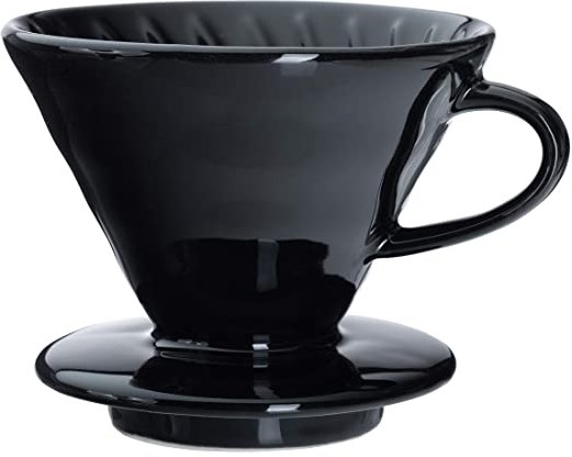 Coffee ceramic dripper v02 1-4 cups black