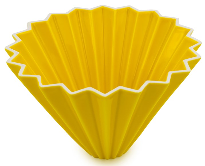Coffee ciramic dripper zigzag v02 1-4 cups yellow