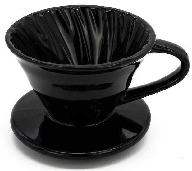 Coffee ceramic dripper v01 1-2 cups black
