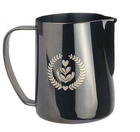 Coffee pitcher with logo 350ml black
