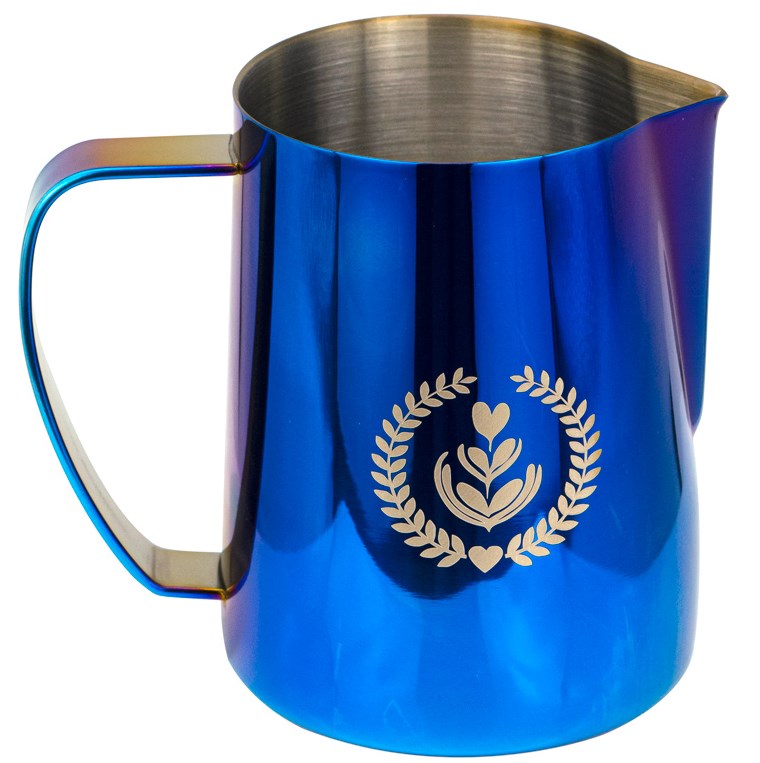 Coffee pitcher with logo 600ml blue