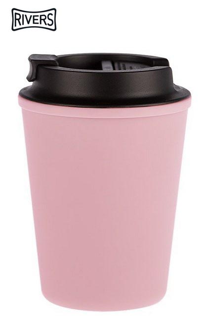 Rivers Wallmug Sleek Reusable Travel Coffee Cup - 350ML PINK
