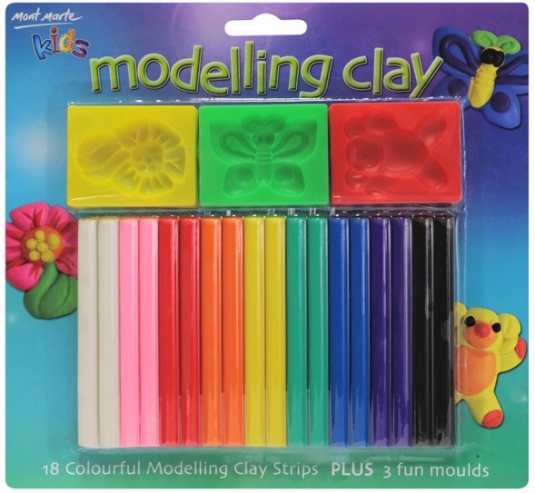 مجموعة صلصال التشكيل الملونة للأطفال 21 قطعة