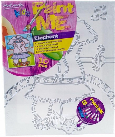 Mont marte kids paint me set 10pc - elephant mmkc2005