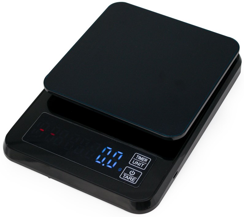 Coffee digital scale led with timer usb black