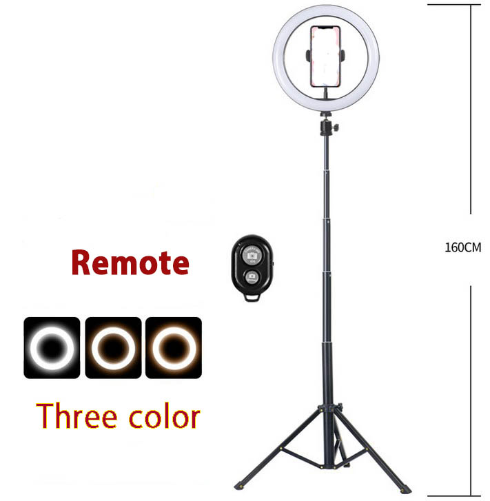 Photography mobile floor stand holder with light c-179