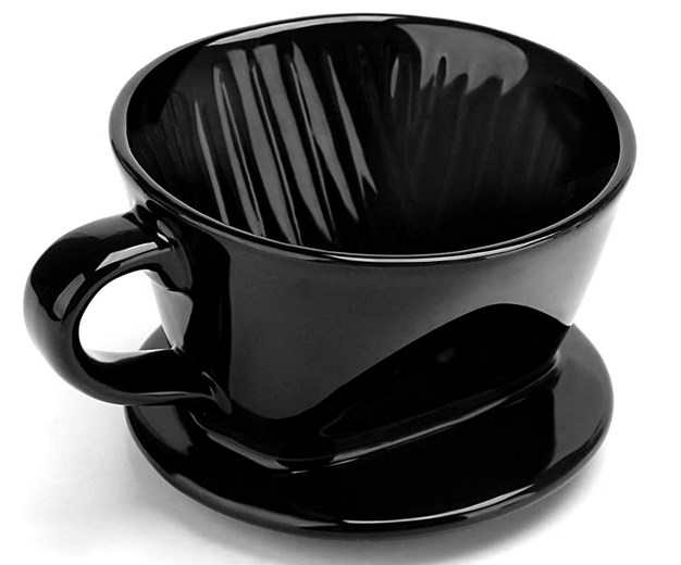 Coffee ceramic dripper 1-2 cups u101 black