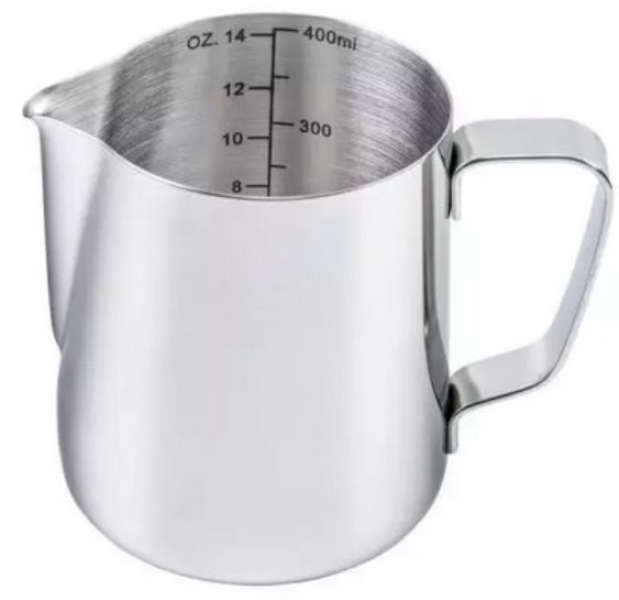 Coffee milk pitcher w/ inner scale 350ml
