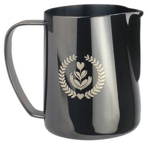 Coffee pitcher with logo 600ml black