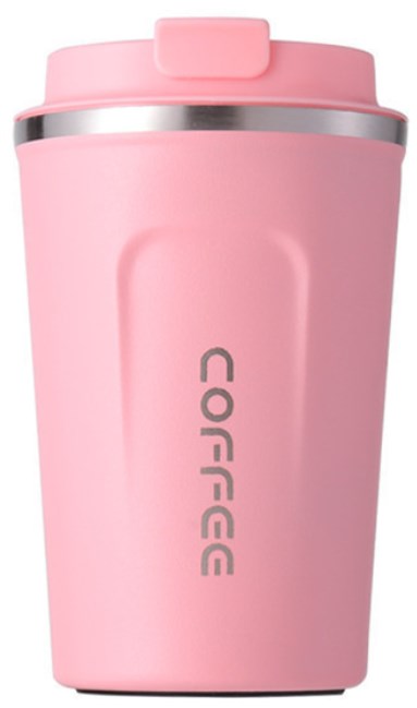 Coffee thermo cup ss304 380ml pink