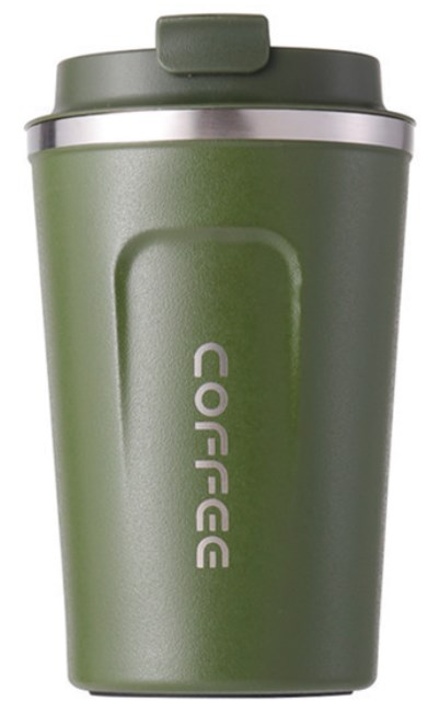 Coffee thermo cup ss304 380ml dark green