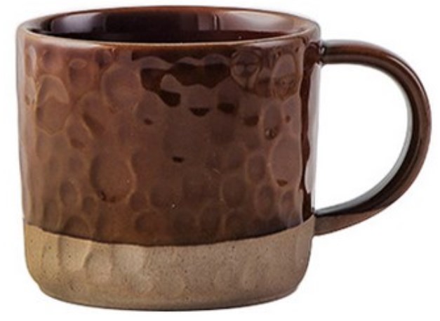 Coffee ceramic cup c-193 dots brown 160ml