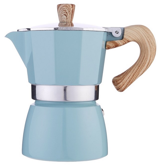 Coffee moka pot coffee maker 300ml blue