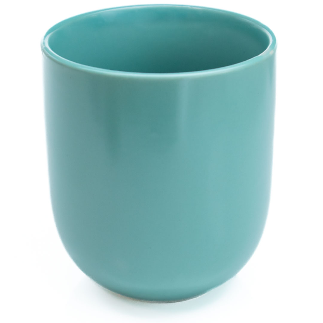 Coffee ceramic cup green f-013 290ml