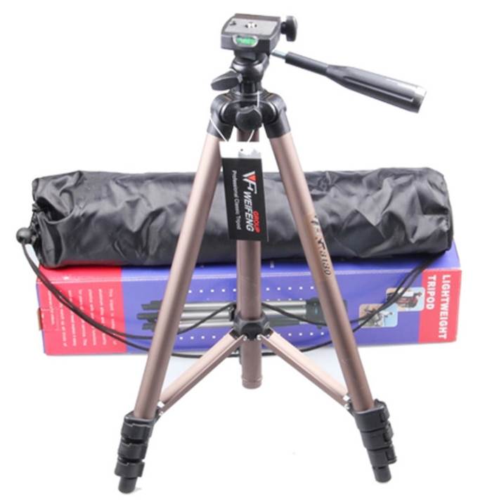 Photography camera and mobile tripod brown 127cm