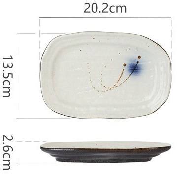 Ceramic serving plate e-282