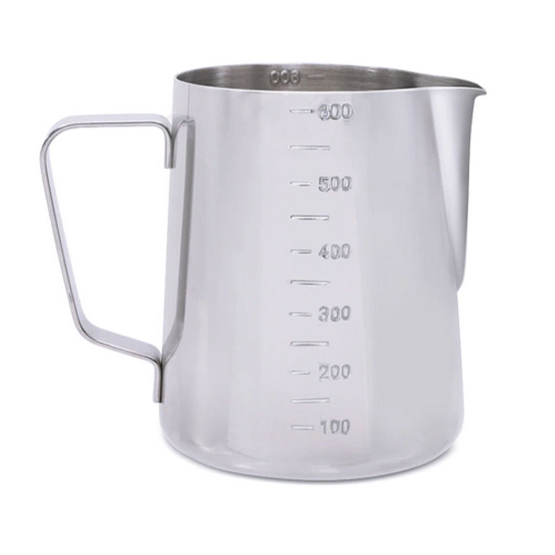 Coffee pitcher stainless steel milk pot engraved 600ml