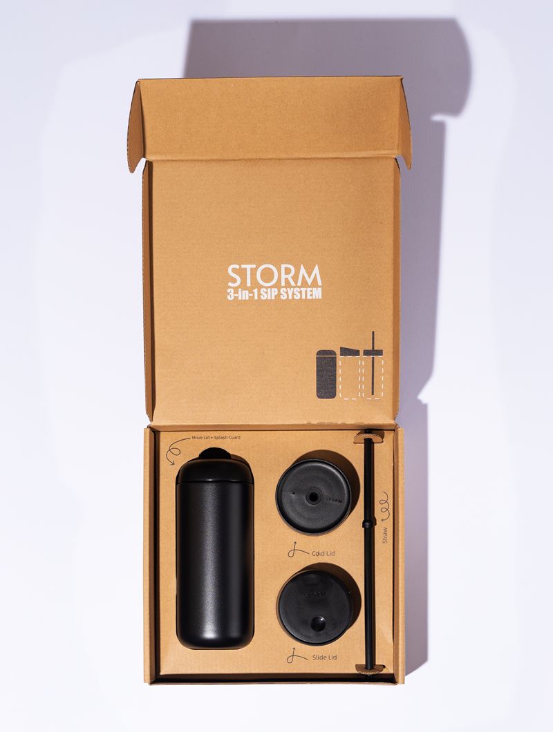 Storm 3-in-1 Sip System Matte Black 16oz