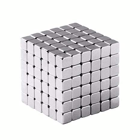 Cubics magnetic buckyballs 5mm 216 silver