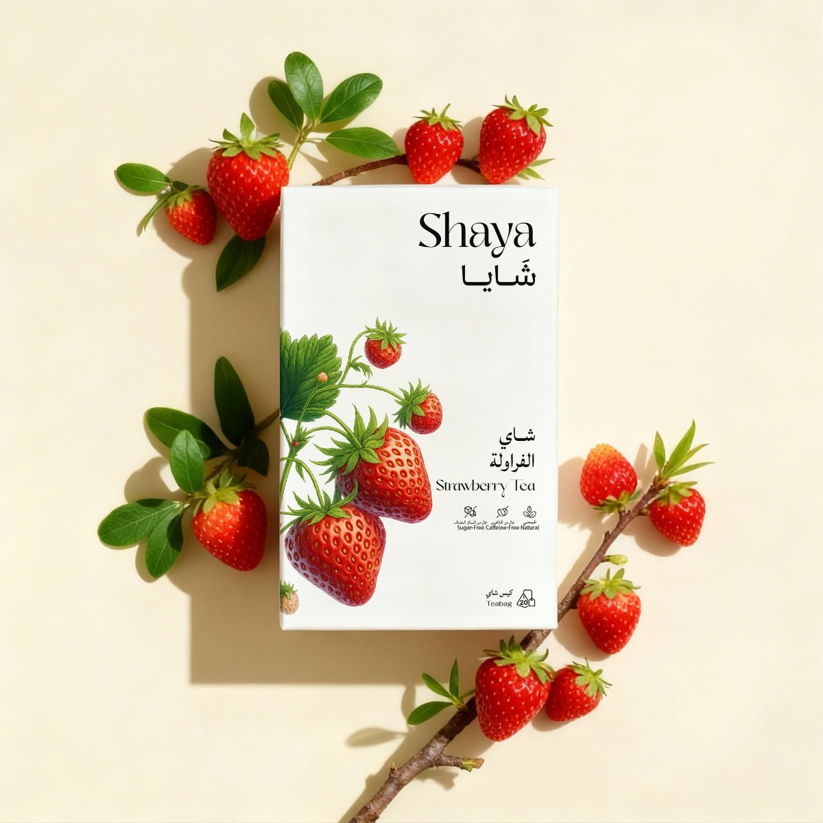 Shayk Tea SHAYA STRAWBERRY TEA 20 BAGS
