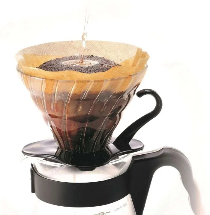 HARIO GLASS COFFEE DRIPPER V60 01 BLACK
