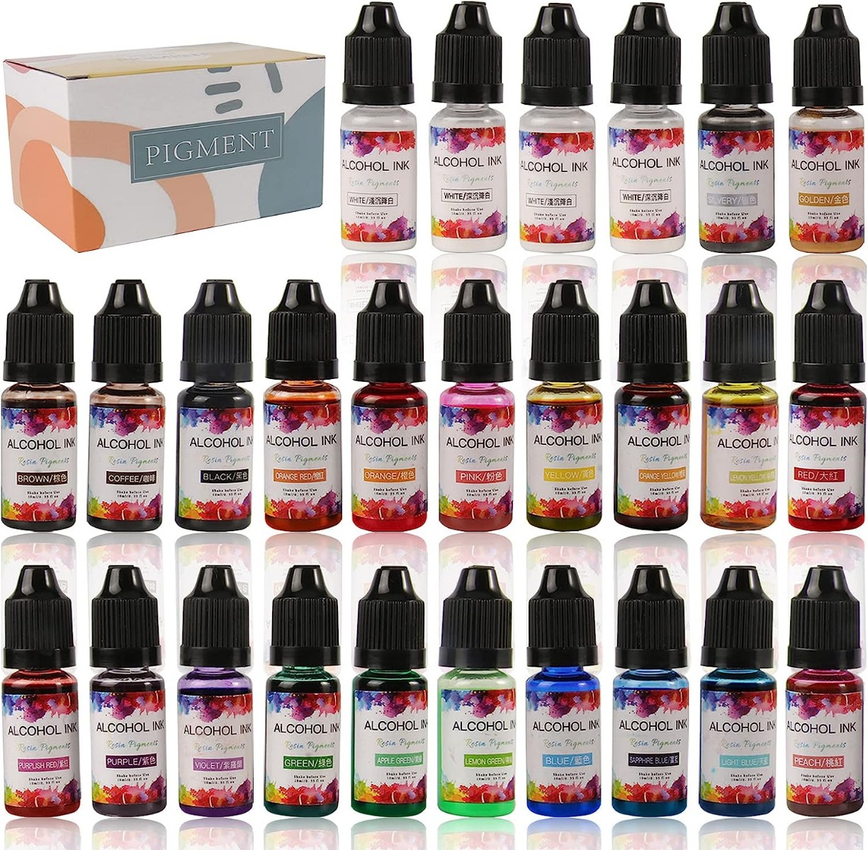 Resin art alcohol special 3d coloring set of 10ml x 24 colors