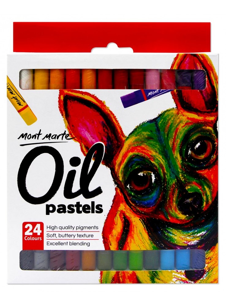 Mont marte oil pastels 24pc mmpt0014