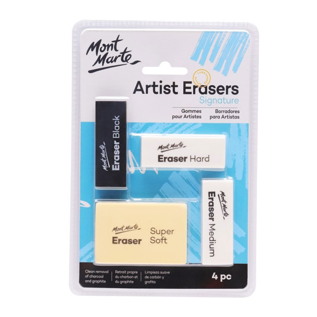 Mont marte artists eraser pack 4pc maxx0005