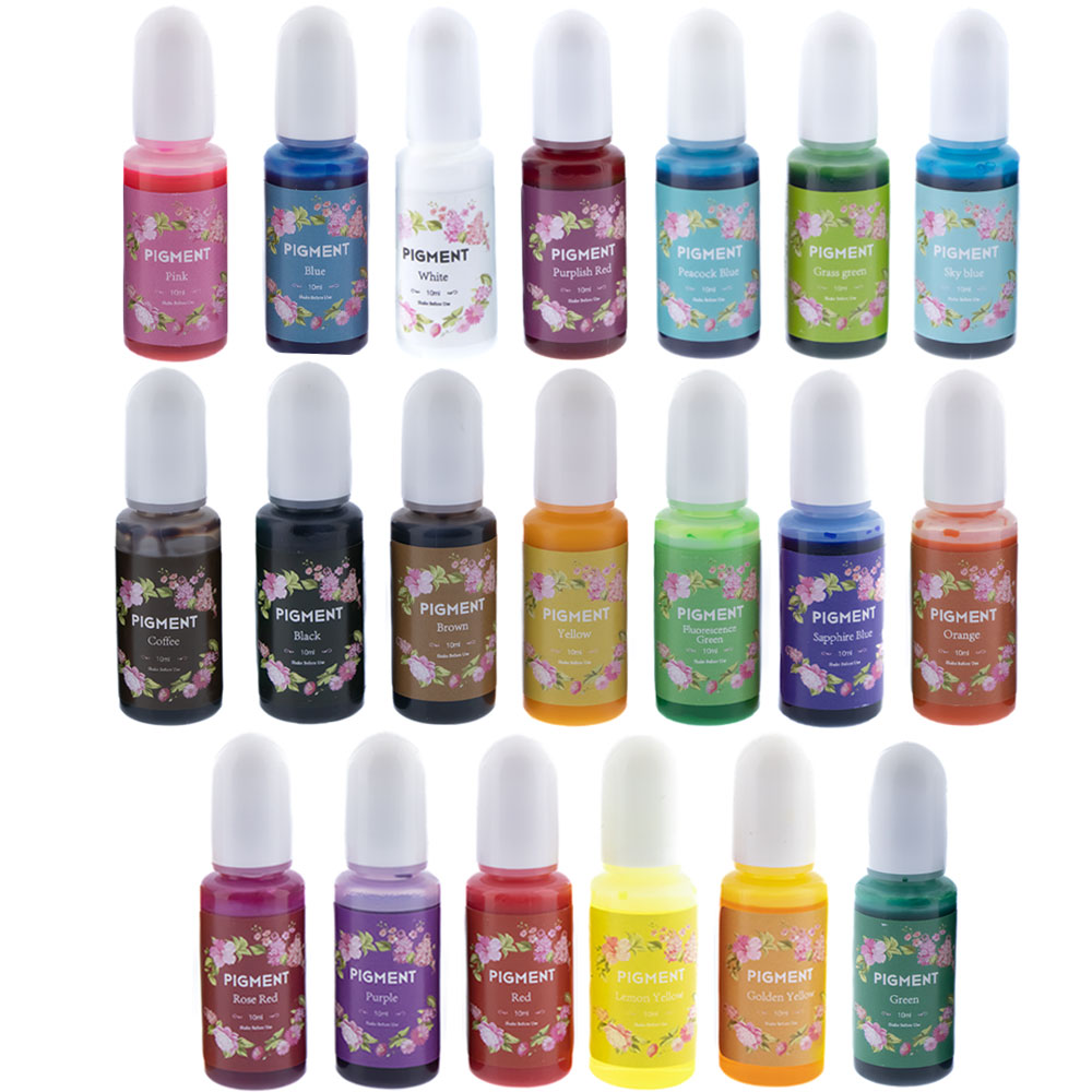 Resin art transparent  coloring set of 10ml x 20 colors-AR010158
