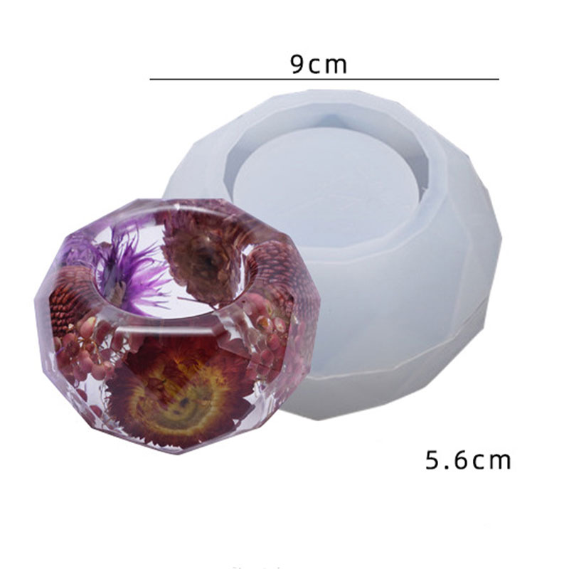 Resin art candle base silicone mold F-572-AR010188