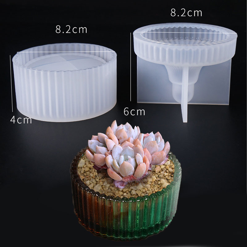 Resin art candle base silicone mold F-575-AR010191