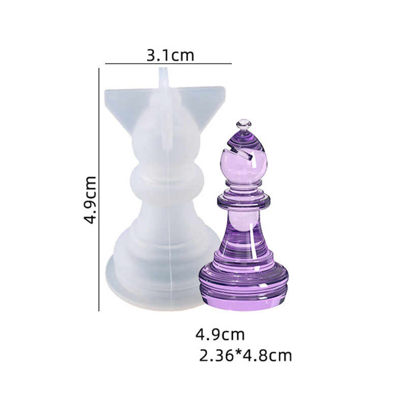 Resin art chess pcs silicone mold F-595-AR010207