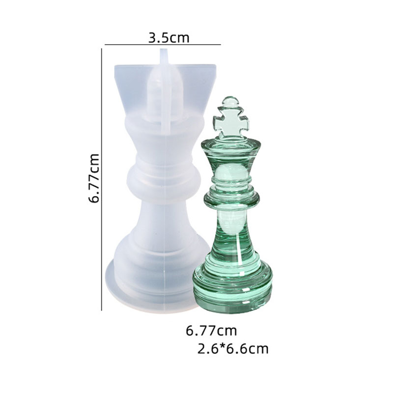Resin art chess pcs silicone mold F-592-AR010204