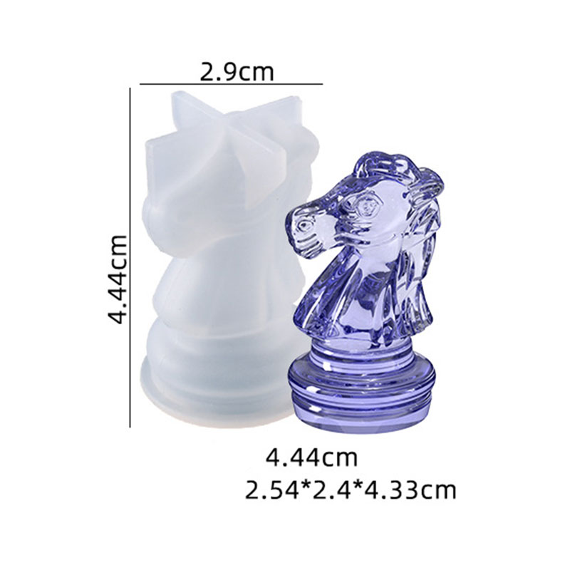Resin art chess pcs silicone mold F-596-AR010208