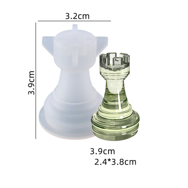 Resin art chess pcs silicone mold F-593-AR010205