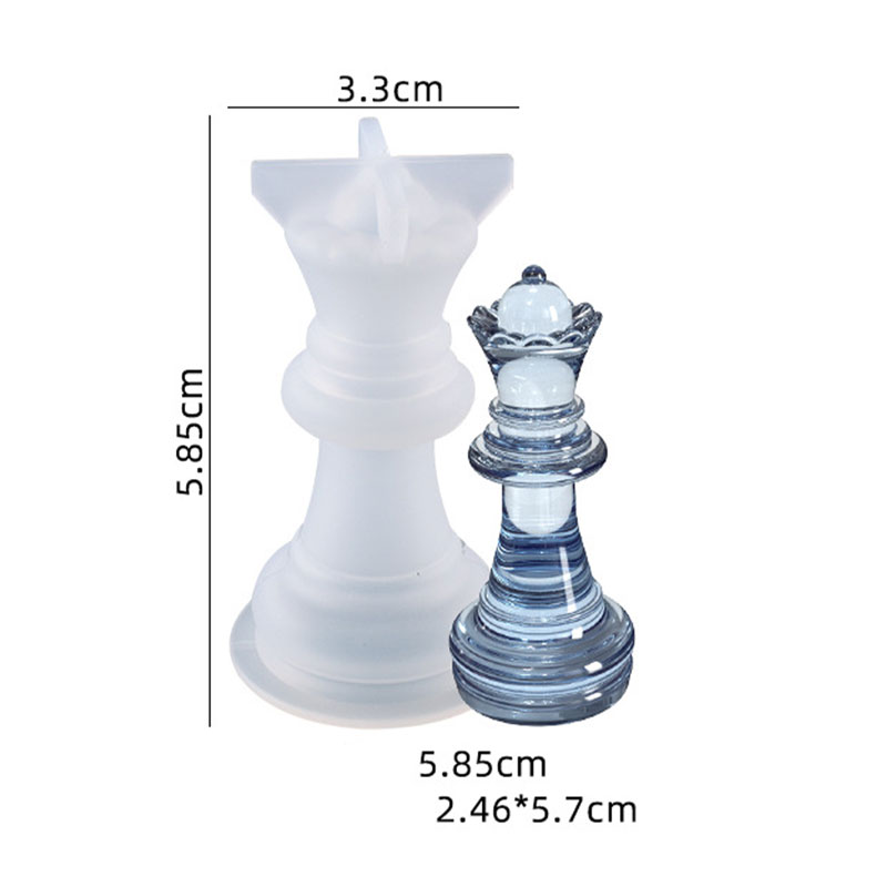Resin art chess pcs silicone mold F-591-AR010203