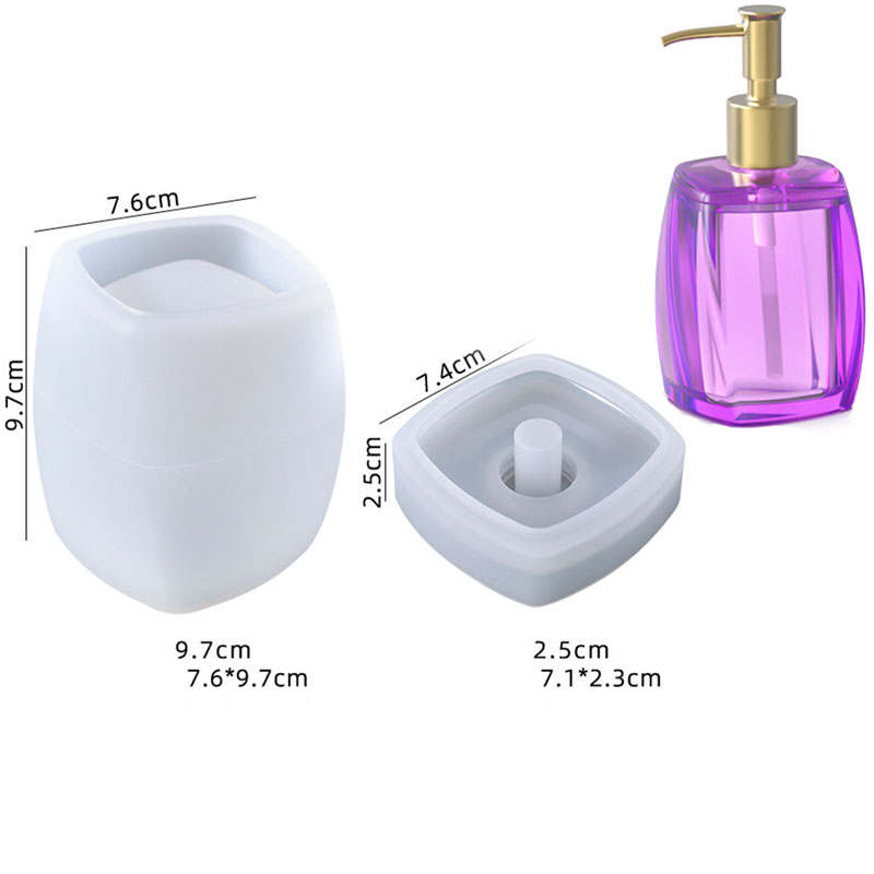 Resin art soap bottle silicone mold F-598-AR010209