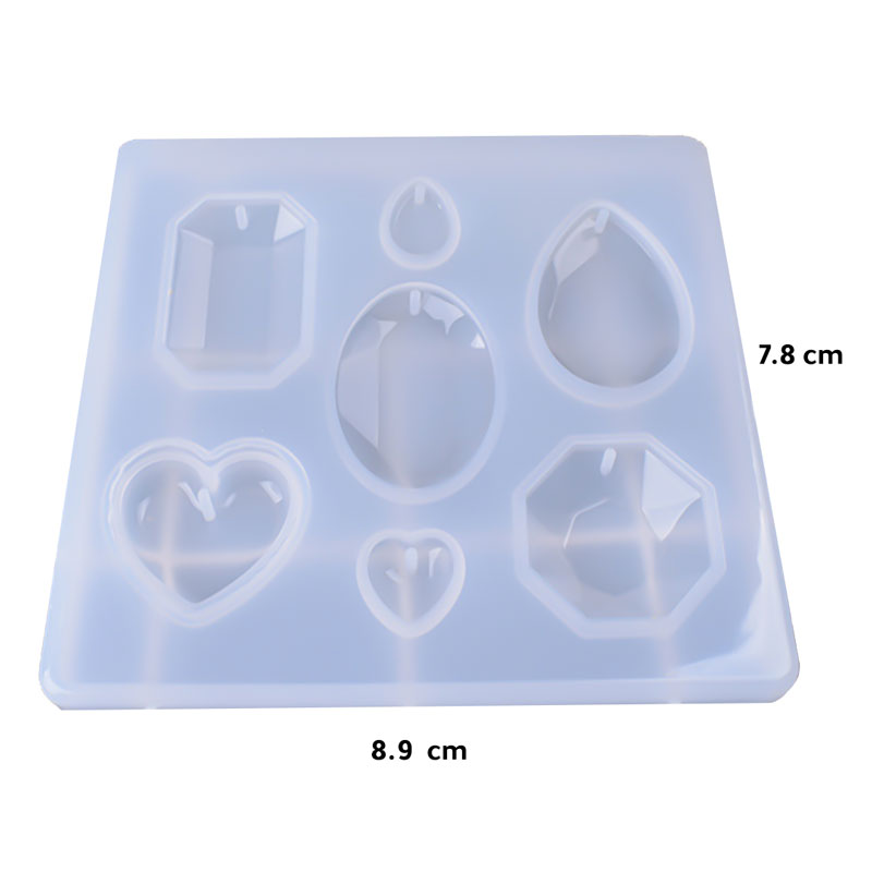 Resin art nicklace silicone mold F-606-AR010216