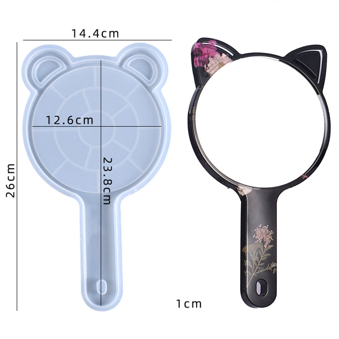 قالب سيليكون لصنع مرآة يدوية من الريزن F-623-AR010228