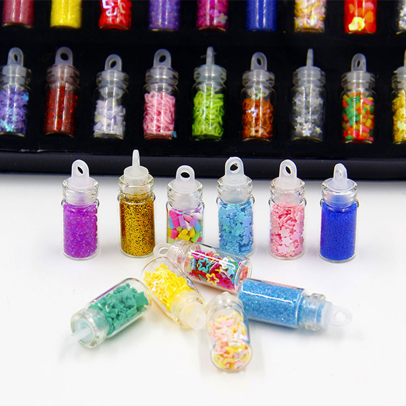 Resin and nails art particle set multi-shape