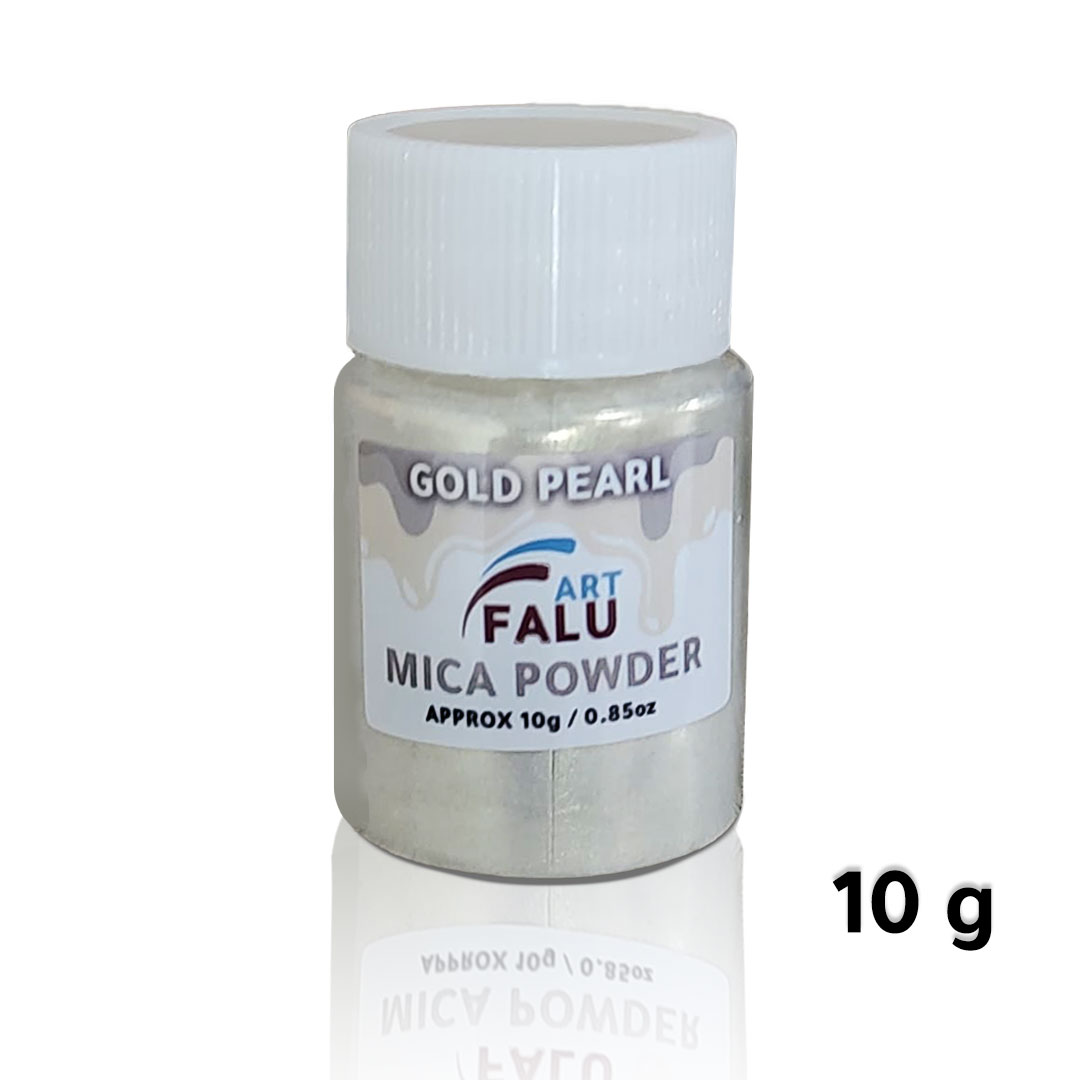 Falu Art Mica powder 10G for resin and candle and soap - gold pearl-AR010328