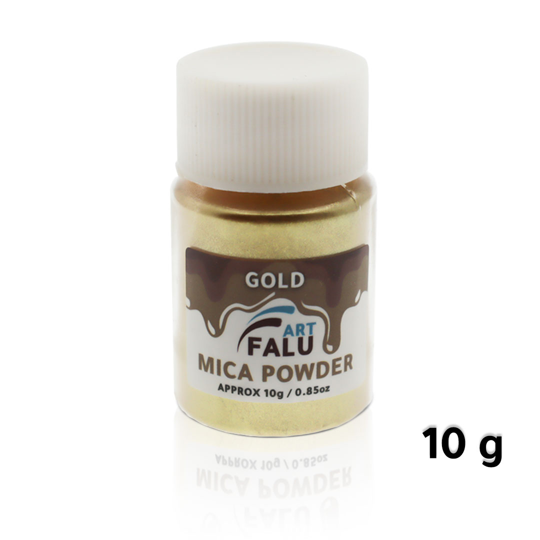 Falu Art Mica powder 10G for resin and candle and soap - gold-AR010329