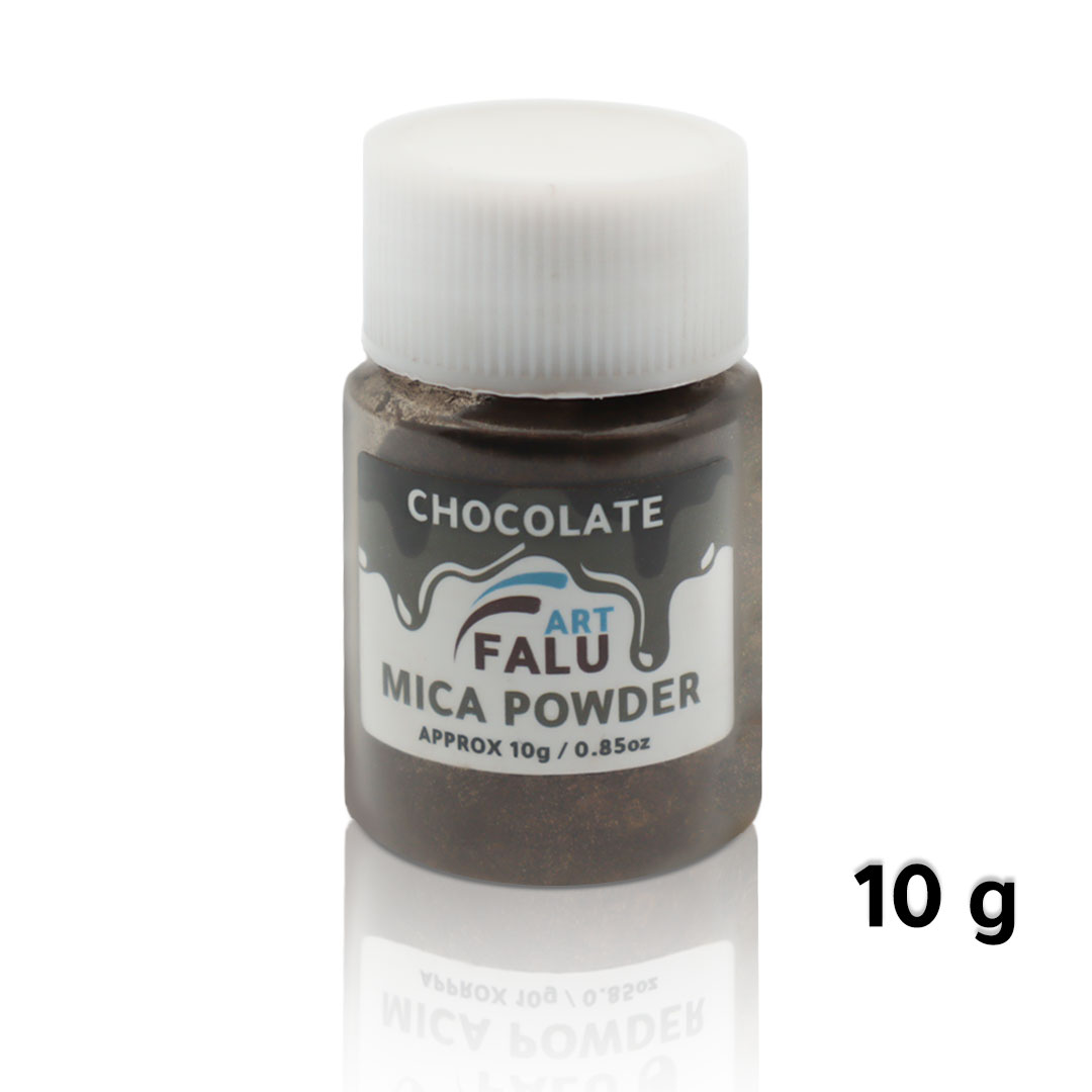 Falu Art Mica powder 10G for resin and candle and soap - Chocolate-AR010332