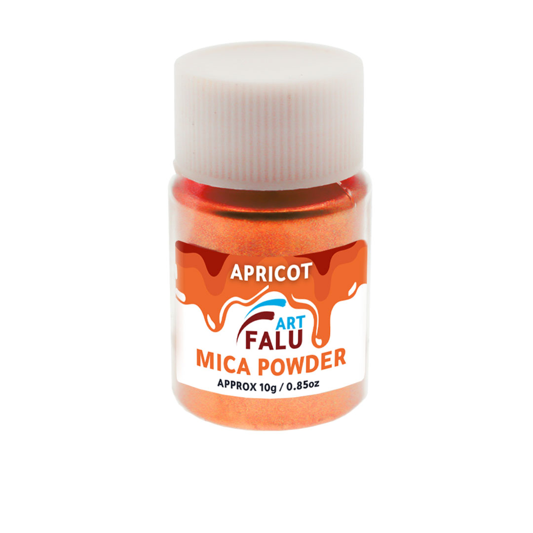 Falu Art Mica powder 10G for resin and candle and soap - apricot-AR010324