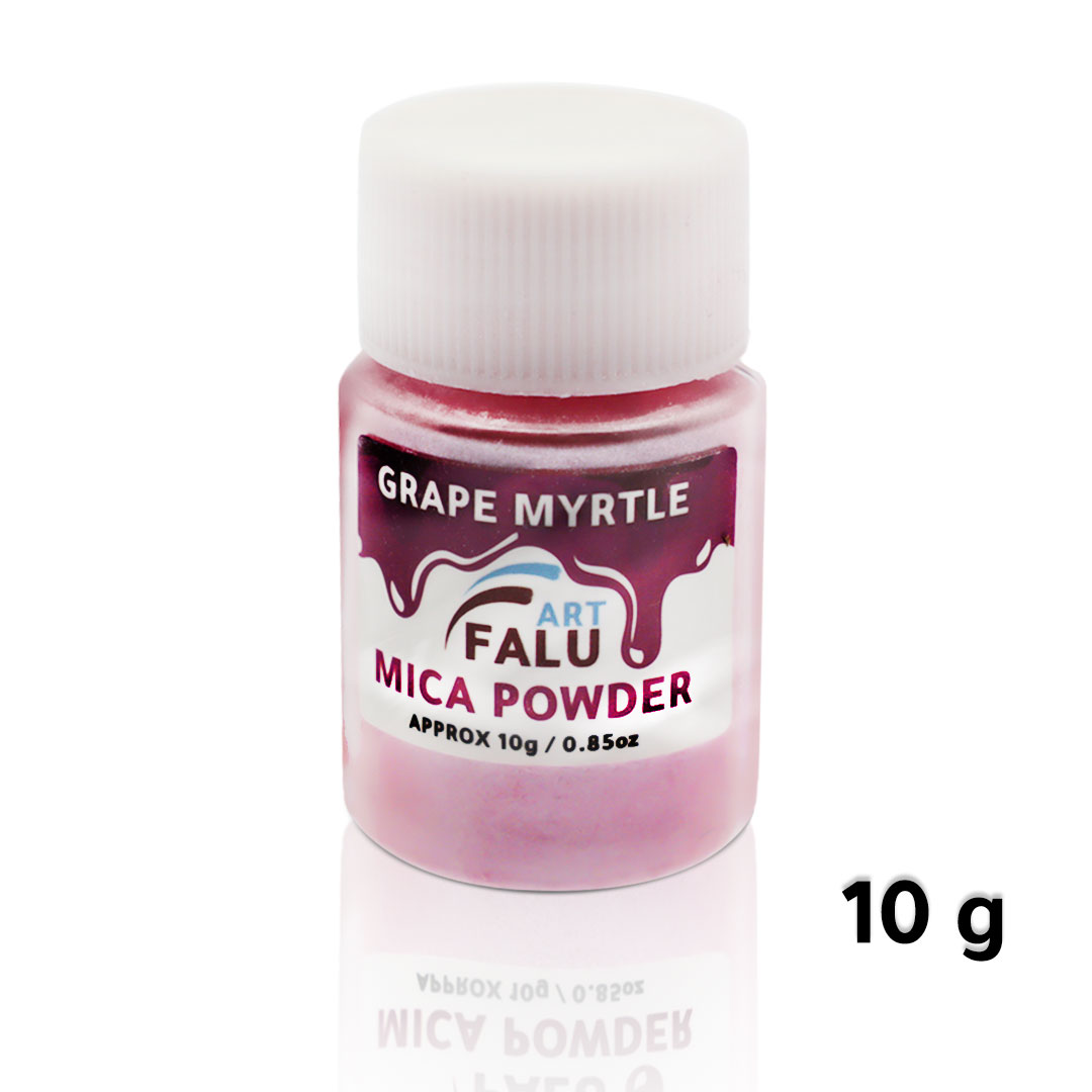 Falu Art Mica powder 10G for resin and candle and soap - Grape myrtle-AR010334