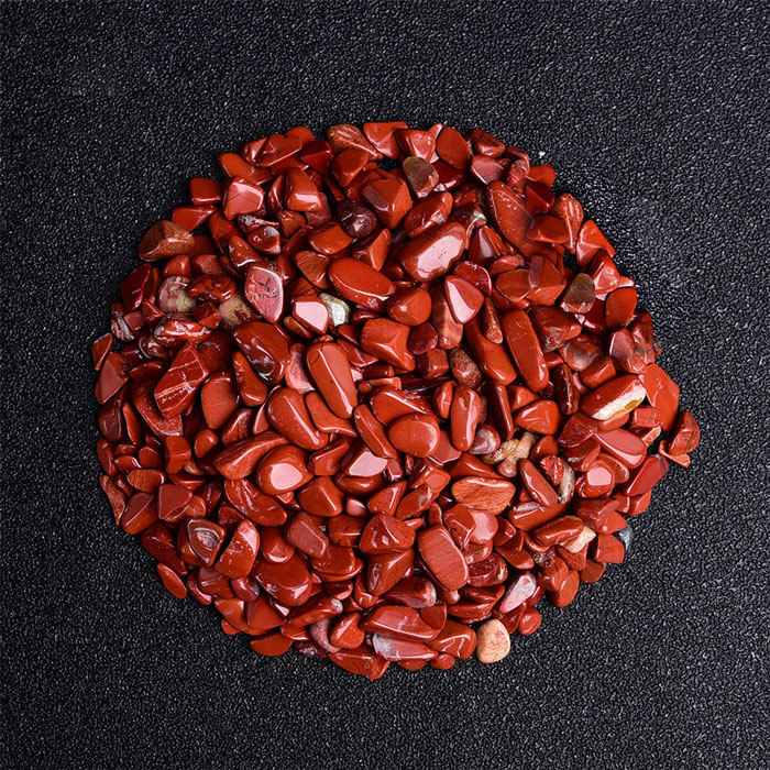 Polished natural stones Red Jasper 5-7mm 100g